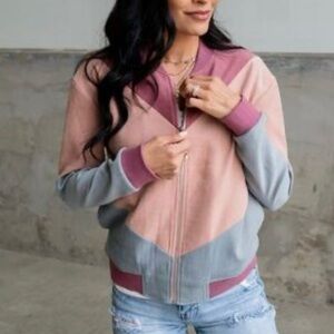 NWOT Women's Ampersand Ave Bomber Jacket Size Medium J14